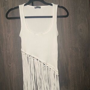 Zara fringe top NWOT